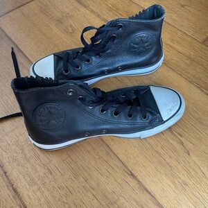 Converse Black and White High-Top Sneakers